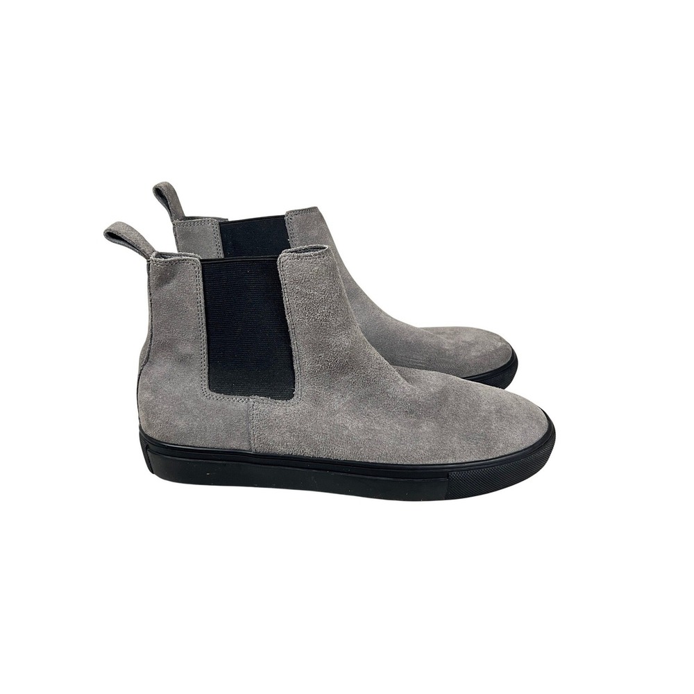 Steve Madden P-Equine Gray Suede Chelsea Boot Sneaker Memory Foam Size 9 NWOB